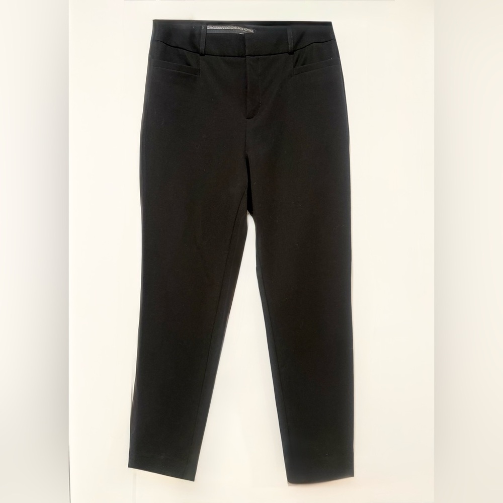 NWT Banana Republic Black Sloan Fitted Ankle Pants - Sz 6